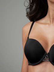 Black Push-Up Triple Boost Plunge Bra A-DD - Image 4 of 5