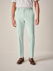 Mint Green Skinny Fit Motionflex Stretch Suit Trousers - Image 1 of 7