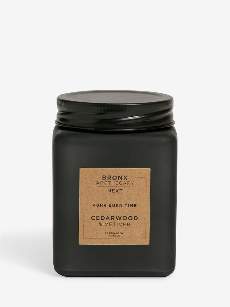 Black Bronx Cedarwood and Vetiver Single Wick Fragranced Candle - Image 4 of 4
