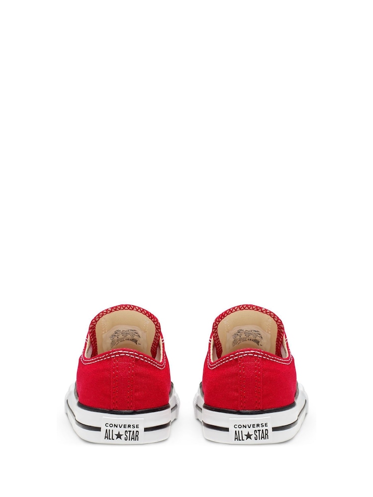 Converse Red Chuck Taylor All Star Infant Low Trainers - Image 4 of 6