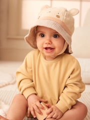 Cream/Yellow Cosy Sweatshirt and Bloomer Shorts Baby 2 Piece Set (0mths-2yrs) - Image 3 of 9