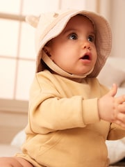 Cream/Yellow Cosy Sweatshirt and Bloomer Shorts Baby 2 Piece Set (0mths-2yrs) - Image 4 of 9