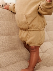 Cream/Yellow Cosy Sweatshirt and Bloomer Shorts Baby 2 Piece Set (0mths-2yrs) - Image 7 of 9