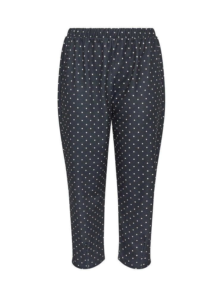 Yours Curve Black Limited Barrel Pin Dot Trousers - Image 5 of 5 Yours Curve Black Limited Barrel Pin Dot Trousers - Image 5 of 5