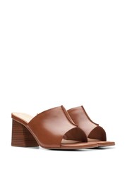 Clarks Brown Leather Siara 65 Band Sandals - Image 4 of 7