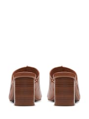 Clarks Brown Leather Siara 65 Band Sandals - Image 5 of 7