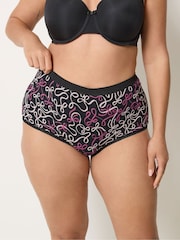 Yours Curve Pink Full Briefs 5 Pack - Image 2 of 5