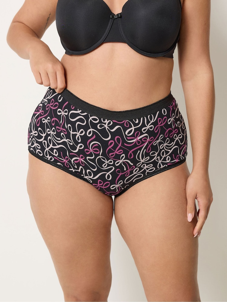 Yours Curve Pink Full Briefs 5 Pack - Image 2 of 5 Yours Curve Pink Full Briefs 5 Pack - Image 2 of 5