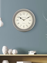 Brookpace Lascelles Grey Classic Wall Clock With Arabic Numbers i 32cm - Image 1 of 2