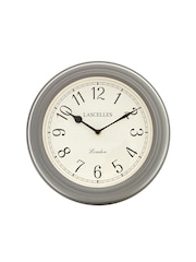 Brookpace Lascelles Grey Classic Wall Clock With Arabic Numbers i 32cm - Image 2 of 2