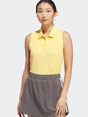 adidas Golf Ultimate365 Solid Sleeveless Polo Shirt - Image 1 of 7