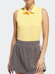 adidas Golf Ultimate365 Solid Sleeveless Polo Shirt - Image 3 of 7