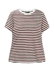 Yours Curve Brown Contrast Sleeve Top - Image 5 of 5