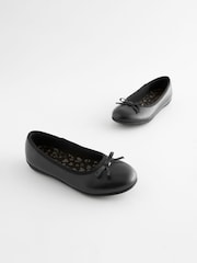 Noir mat - Ballerines School en cuir - Image 5 de 10