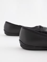 Noir mat - Ballerines School en cuir - Image 8 de 10