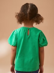 Green Puff Short Sleeve 100% Cotton T-Shirt (3mths-7yrs) - Image 3 of 7
