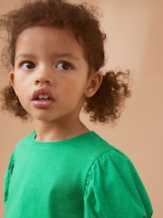 Green Puff Short Sleeve 100% Cotton T-Shirt (3mths-7yrs) - Image 4 of 7