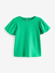 Green Puff Short Sleeve 100% Cotton T-Shirt (3mths-7yrs) - Image 5 of 7