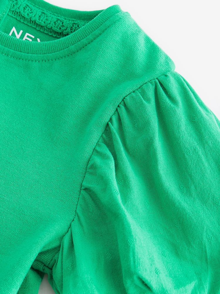 Green Puff Short Sleeve 100% Cotton T-Shirt (3mths-7yrs) - Image 7 of 7