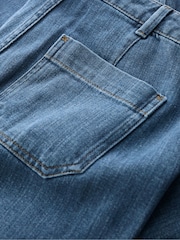 Seasalt Cornwall Blue Blake Wide Leg 100% Cotton Jeans - Image 5 of 5