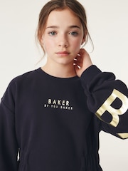 Baker by Ted Baker Branded Back Sweat Dress - Image 4 of 11