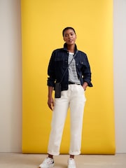 Seasalt Cornwall White Cliff Picnic Denim Jeans - Image 4 of 12