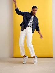 Seasalt Cornwall White Cliff Picnic Denim Jeans - Image 5 of 12