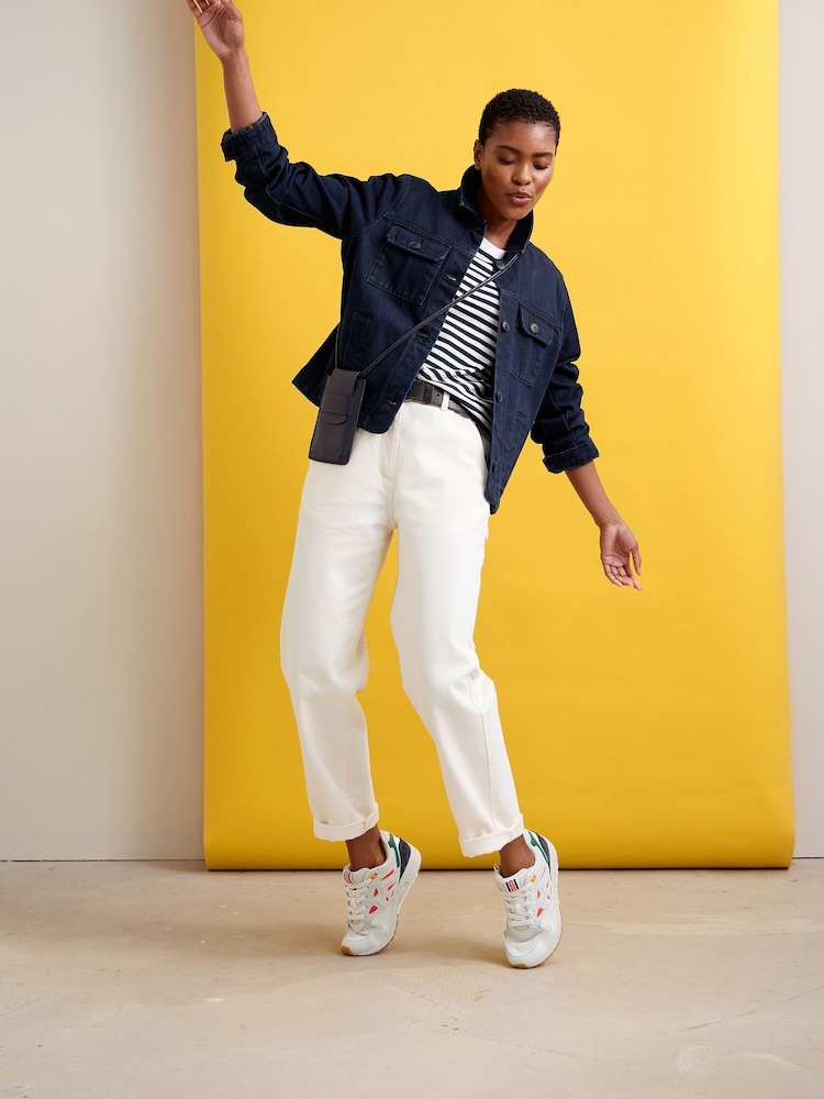 Seasalt Cornwall White Cliff Picnic Denim Jeans - Image 5 of 12