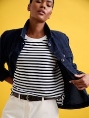 Seasalt Cornwall White Cliff Picnic Denim Jeans - Image 8 of 12