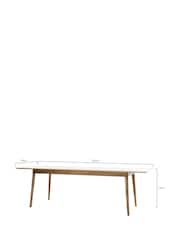 Gallery Home Natural Milano Extending Dining Table - Image 3 of 3