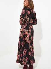 Joe Browns Brown Petite Dramatic Florals Jersey Dress - Image 2 of 5