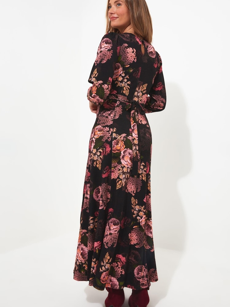 Joe Browns Brown Petite Dramatic Florals Jersey Dress - Image 2 of 5