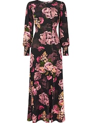 Joe Browns Brown Petite Dramatic Florals Jersey Dress - Image 5 of 5