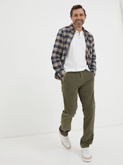 FatFace Green Straight Cord Trousers - Image 1 of 4