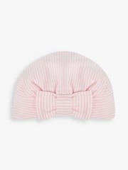 JoJo Maman Bébé Pink Stripe Turban - Image 1 of 2