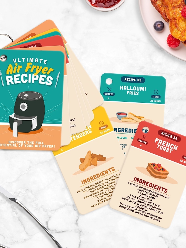 Gift Republic Teal Ultimate Air Fryer Recipe Cards - Image 2 of 3