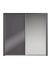 Wiemann Graphite Peyton Mirror Sliding 2.1m Sliding Semi Fitted Wardrobe - Image 2 of 6