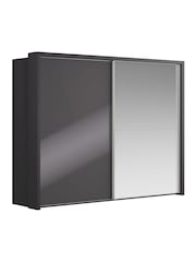 Wiemann Graphite Peyton Mirror Sliding 2.1m Sliding Semi Fitted Wardrobe - Image 3 of 6