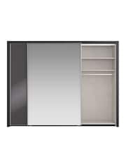 Wiemann Graphite Peyton Mirror Sliding 2.1m Sliding Semi Fitted Wardrobe - Image 5 of 6