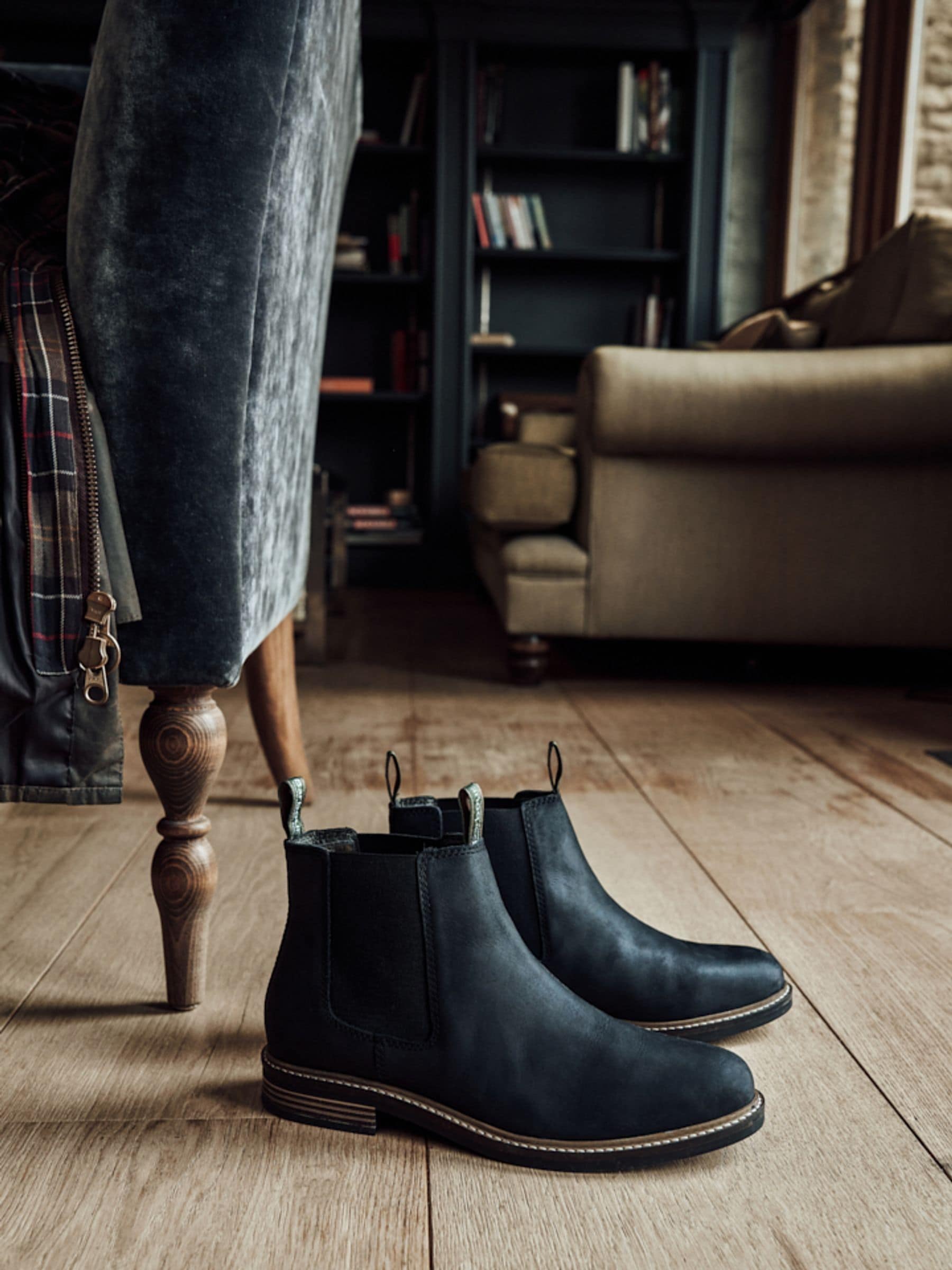 Buy Barbour Black Farsley Chelsea Boots from Next Germany