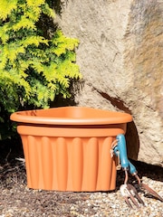 Wham Set of 3 Brown Garden Vista 49cm Plastic Corner Planters - Image 2 of 4