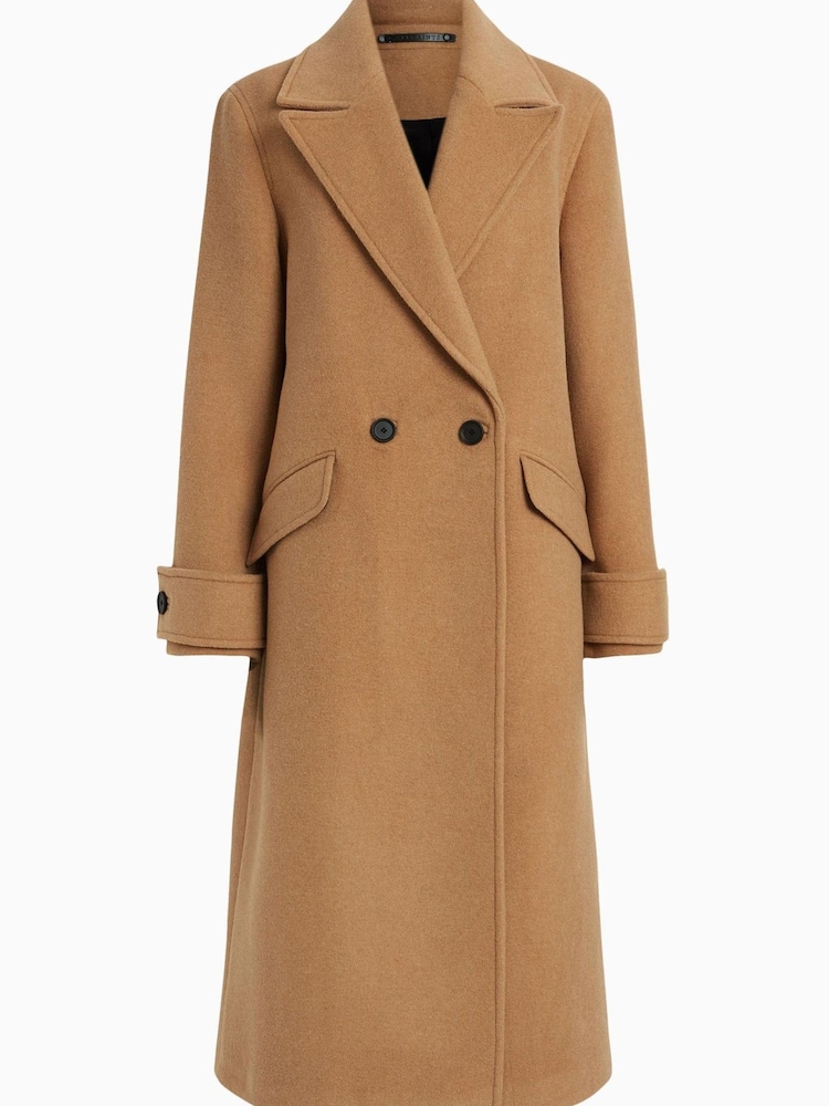 AllSaints Brown Mabel Coat - Image 6 of 6