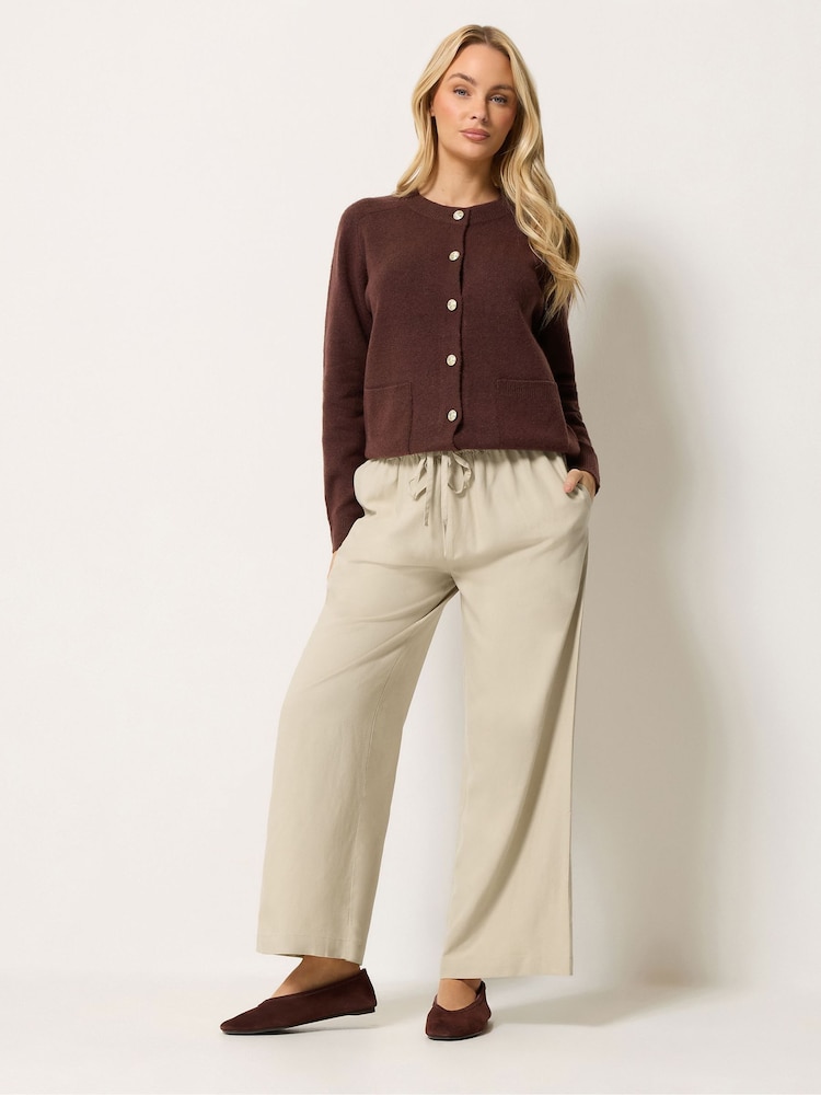 M&Co Natural Linen Blend Wide Leg Trousers - Image 2 of 6 M&Co Natural Linen Blend Wide Leg Trousers - Image 2 of 6