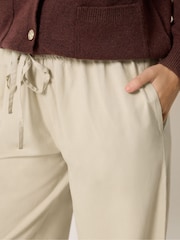 M&Co Natural Linen Blend Wide Leg Trousers - Image 4 of 6