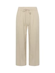 M&Co Natural Linen Blend Wide Leg Trousers - Image 5 of 6