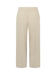 M&Co Natural Linen Blend Wide Leg Trousers - Image 6 of 6