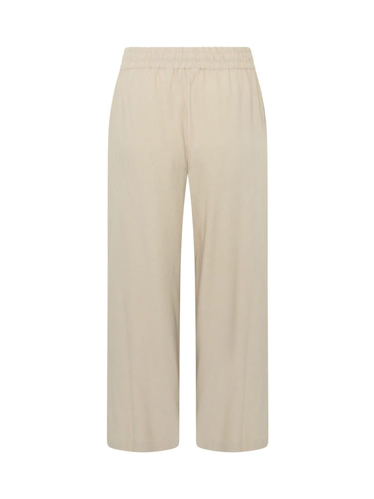 M&Co Natural Linen Blend Wide Leg Trousers - Image 6 of 6 M&Co Natural Linen Blend Wide Leg Trousers - Image 6 of 6