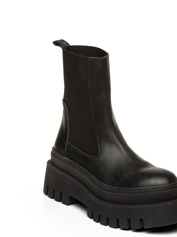 črna - Steve Madden Cassandra copatki za dojenčke Leather - Slika 2 iz 5