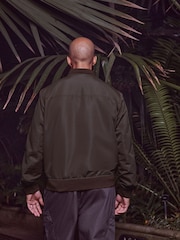 Brown Shower Resistant Bomber Jacket - Image 2 of 9