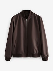 Brown Shower Resistant Bomber Jacket - Image 5 of 9